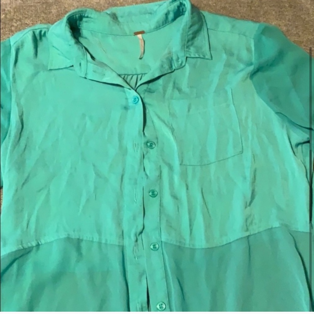 Free People Long Sleeve Blouse - Picture 3 of 5